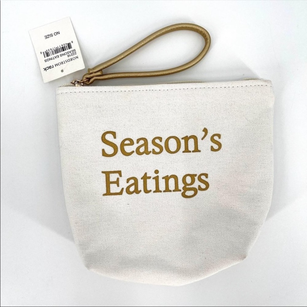 Certified Vegan Seasons Eatings Canvas Clutch Bag